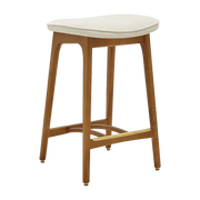 Bar Stool Basic S/65 Marble White Dark Wood - 366 Concept