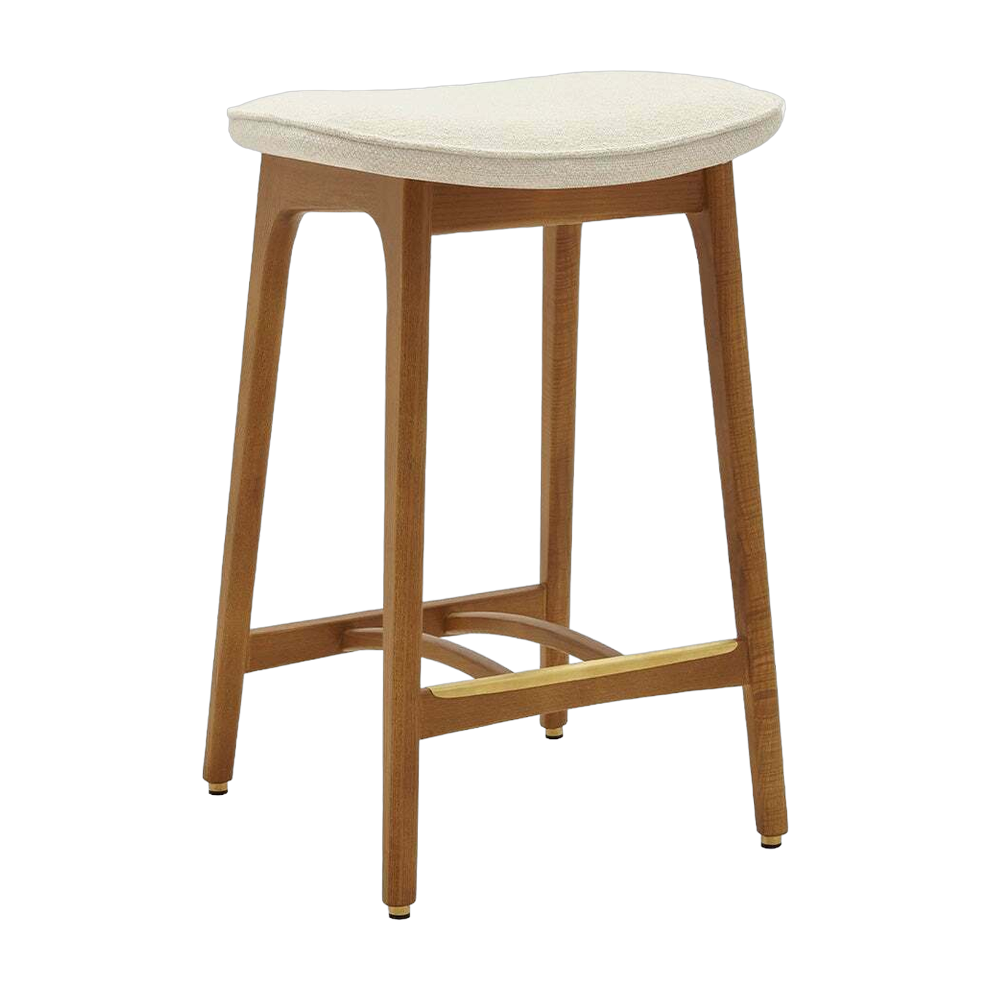 Barhocker aus individuellem Stoff und dunkler Esche 65 cm Serie 200-190 - 366 Concept