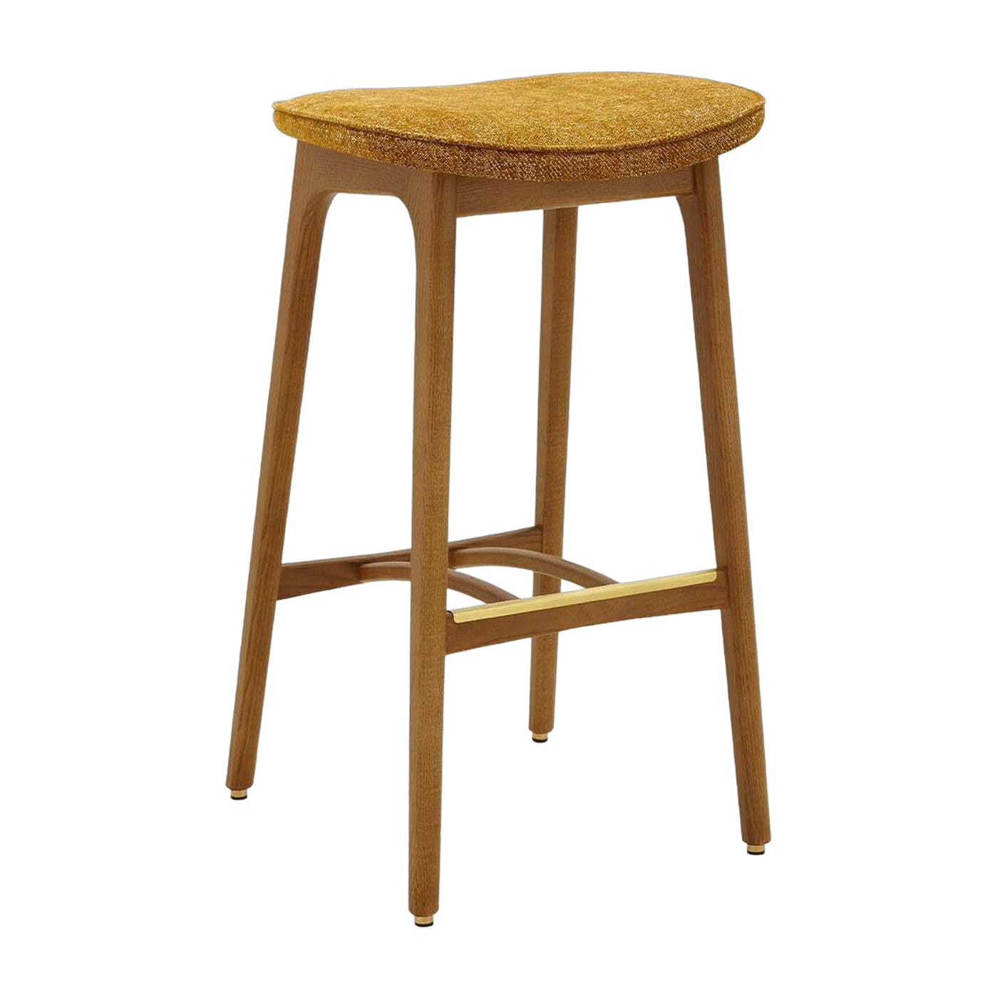 Barhocker Basic M/75 Marble Mustard Dark Wood - 366 Concept