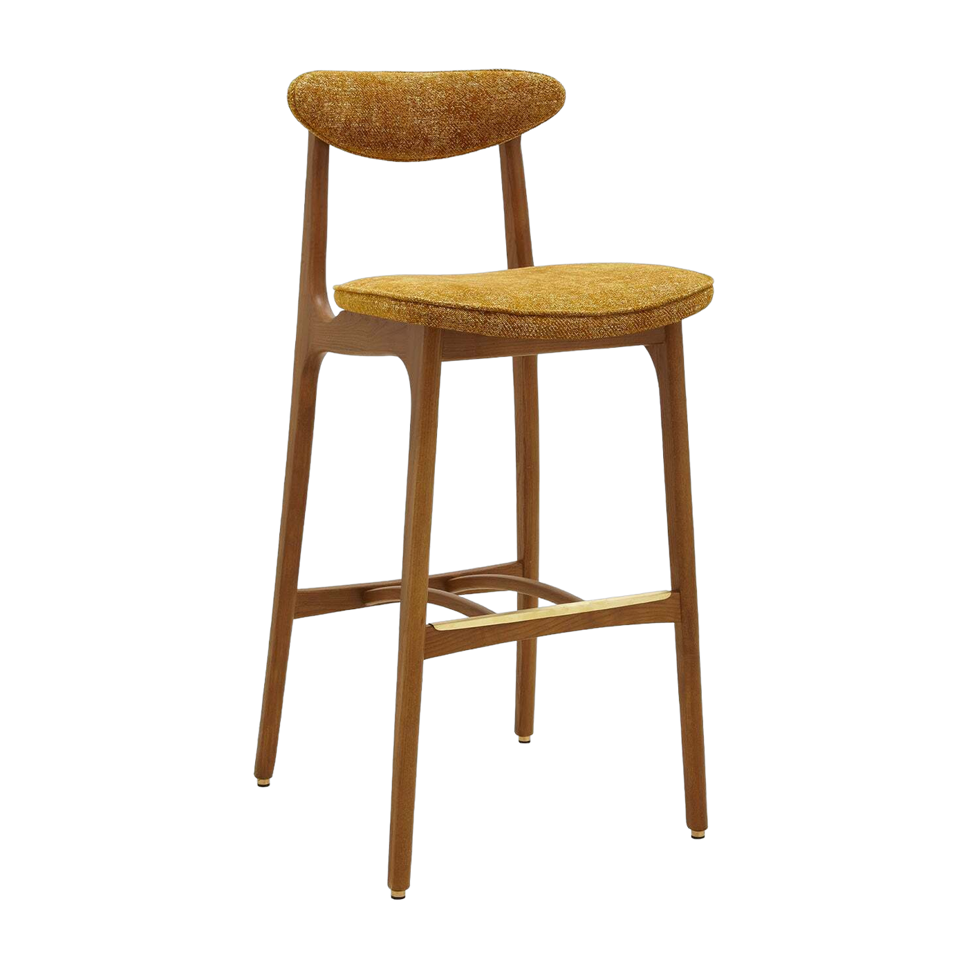 Barhocker M/75 Marble Mustard Dark Wood - 366 Concept