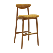 Sgabello da bar M/75 Marble Mustard Dark Wood - 366 Concept