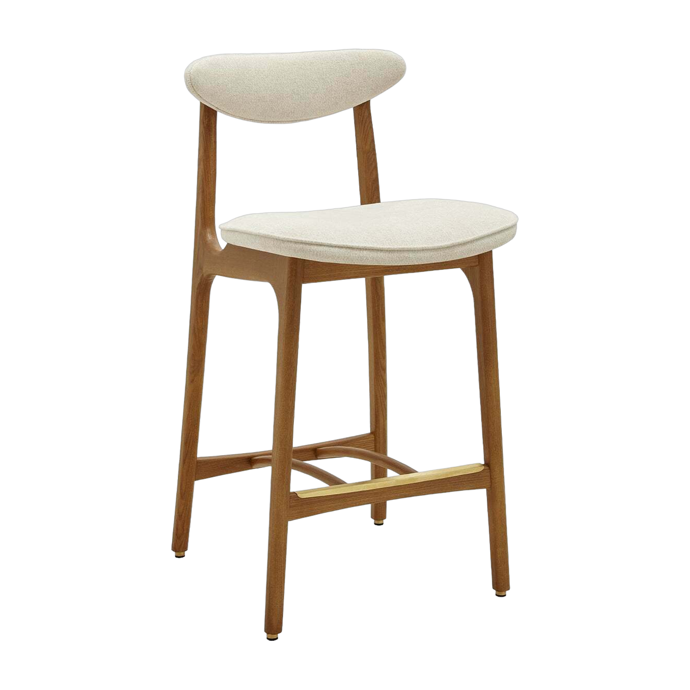 Barhocker S/65 Marble Weiß Dunkel Wood - 366 Concept