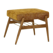 Fox Footrest Marble Mustard Dark Wood - 366 Concept