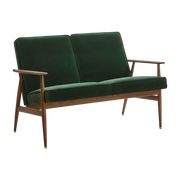 Fox 2 posti a sedere Velvet Bottle Verde scuro Wood - 366 Concept