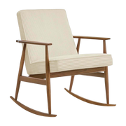Fox Sedia a dondolo Cord Creme Dark Wood - 366 Concept