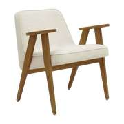 Junior Armchair Boucle Creme Dark Wood - 366 Concept