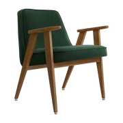 Sessel Velvet Bottle Grün Dunkel Wood - 366 Concept