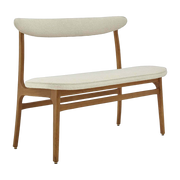Bench Boucle Creme Oscuro Wood - 366 Concept