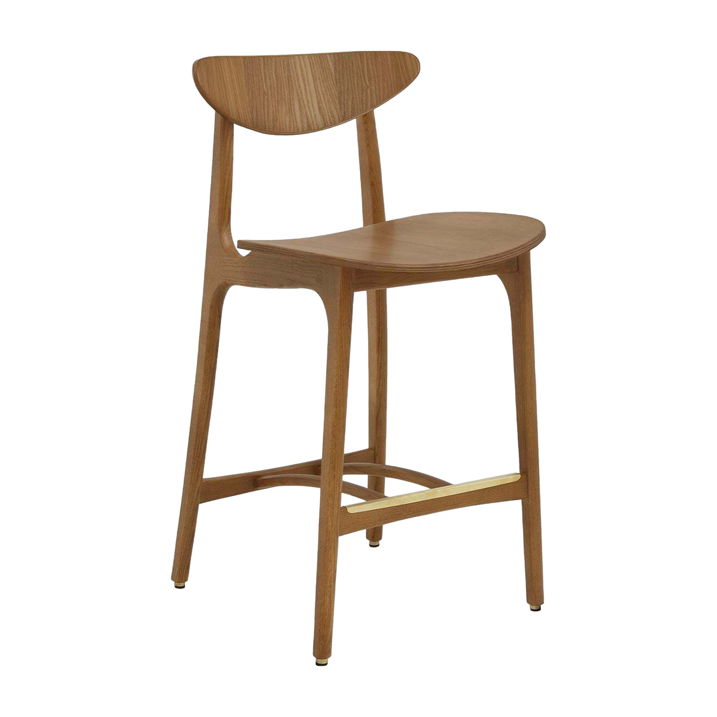 Chaise de bar en frêne foncé 65 cm Timber - 366 Concept