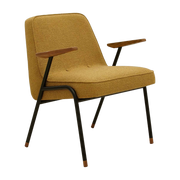 Metal Poltrona Boucle Mustard 02 - 366 Concept