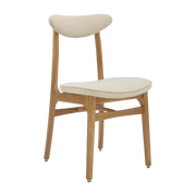 Sedia Boucle Creme Natural Wood - 366 Concept