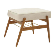 Fox Poggiapiedi Boucle Creme Dark Wood - 366 Concept