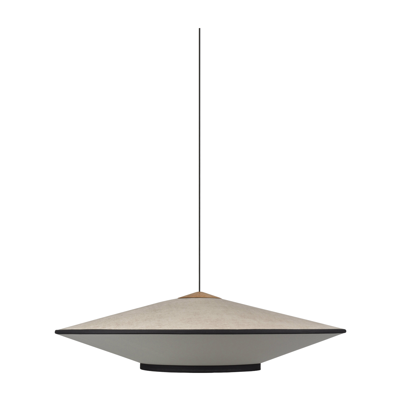 Hanging lamp Cymbal Naturel L 95 cm - Forestier