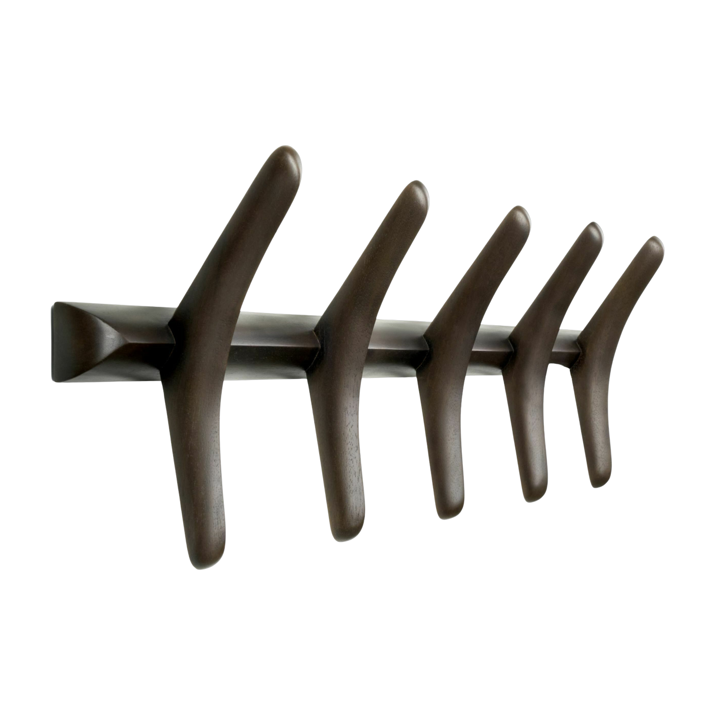 Patère murale en acajou brun foncé PI - Ethnicraft Accessories