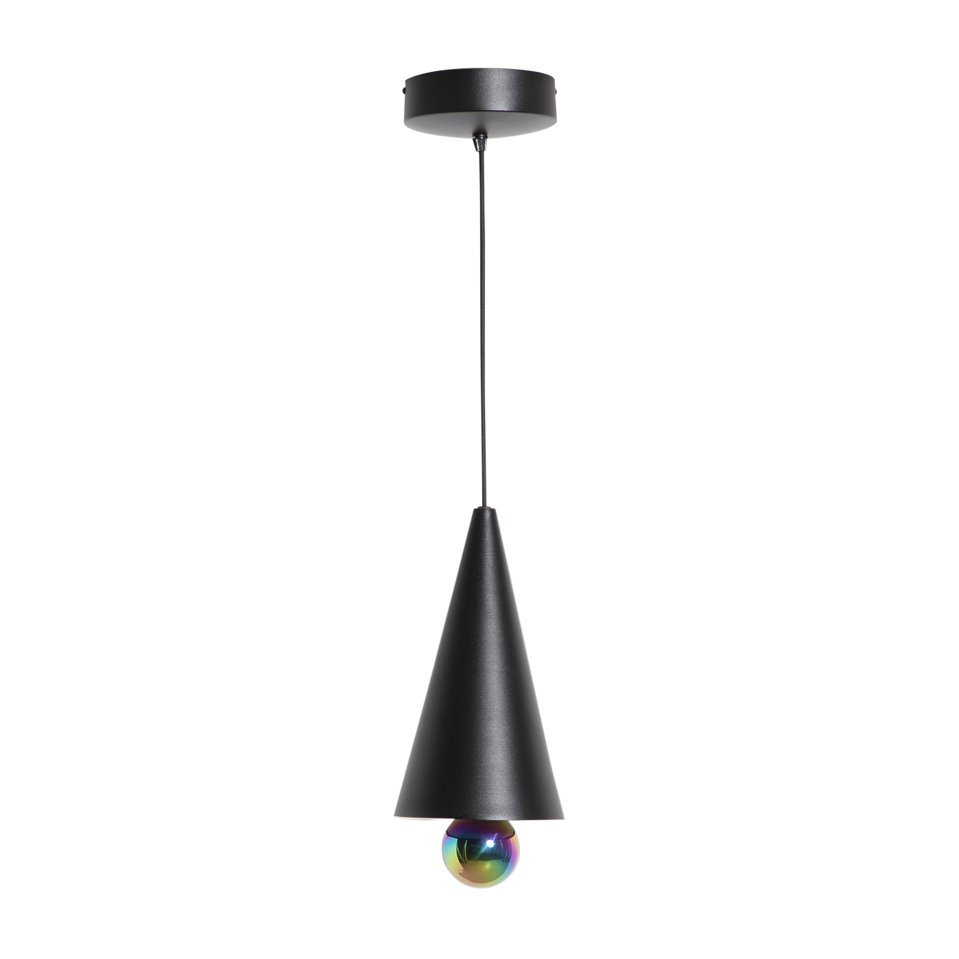 Cherry Sospensione in alluminio nero 16 cm - Petite Friture