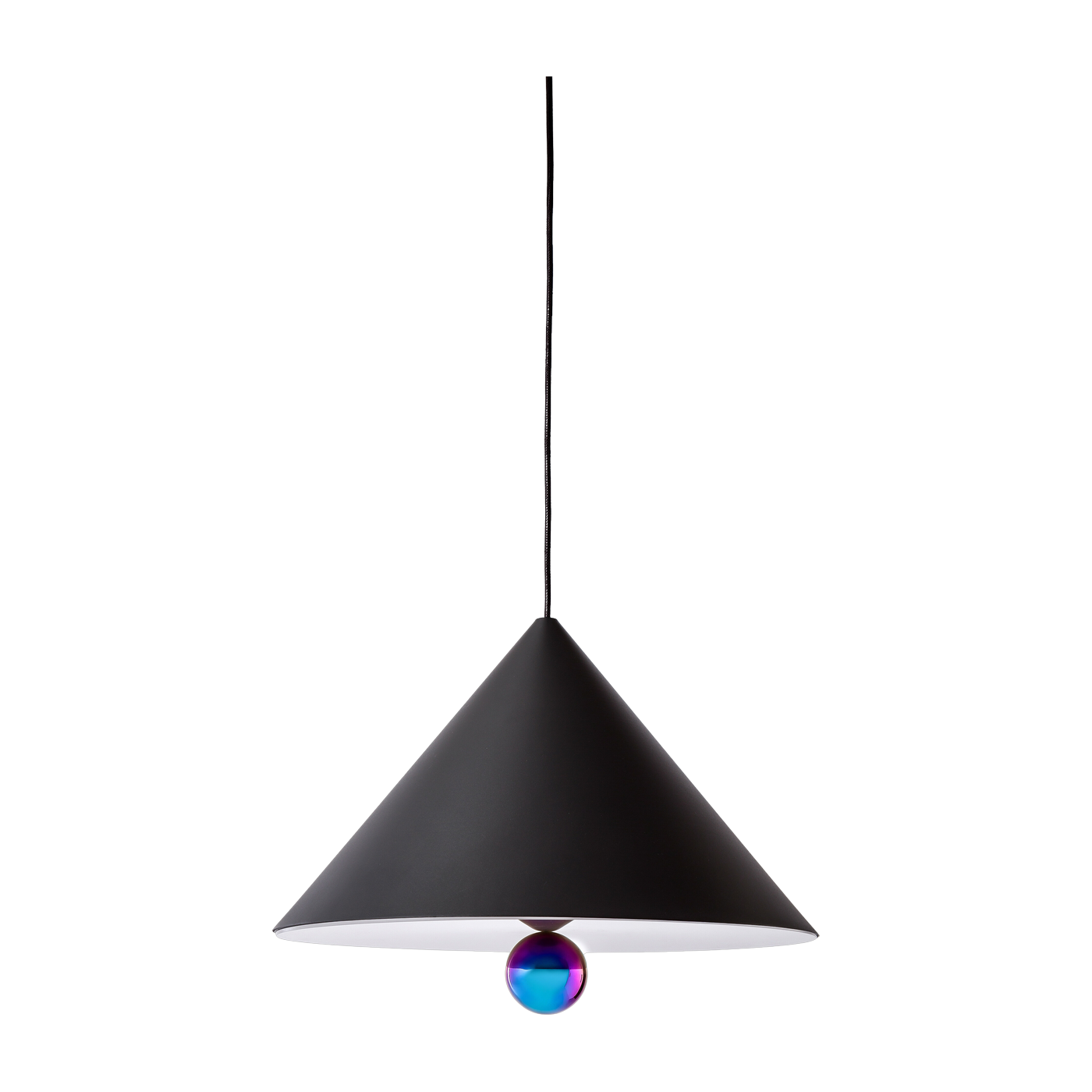 Sospensione in alluminio nero 50 cm Cherry - Petite Friture