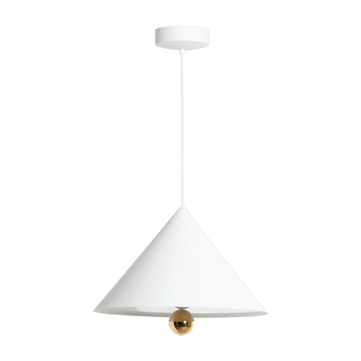 Sospensione in alluminio bianco 50 cm Cherry - Petite Friture