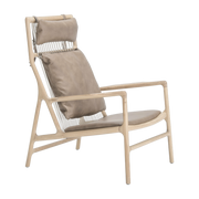 Lounge-Sessel aus Eiche und Leder stone Dedo -. Gazzda