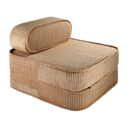 Sillón plegable de pana toffee 150 x 60 cm - Wigiwama