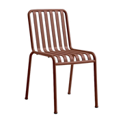 Palissade red metal garden chair - HAY