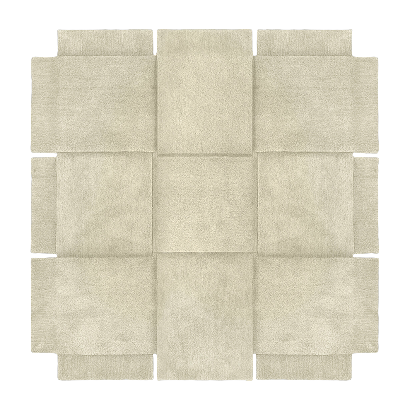 Tappeto in lana beige 180 x 180 cm Basket - Design House Stockholm