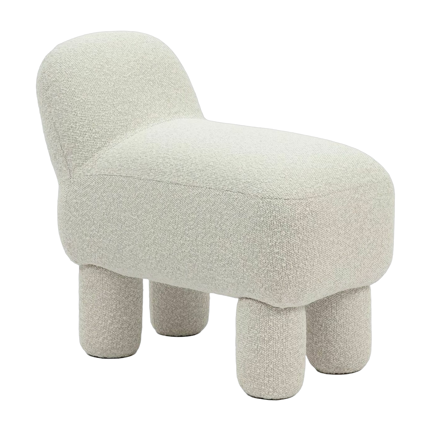 Pouf en polyester recyclé crème 59 cm Lulu - Design House Stockholm