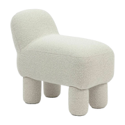 Sitzsack aus recyceltem Polyester in Creme 59 cm Lulu - - Design House Stockholm