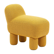 Pouf en polyester recyclé jaune 59 cm Lulu - Design House Stockholm