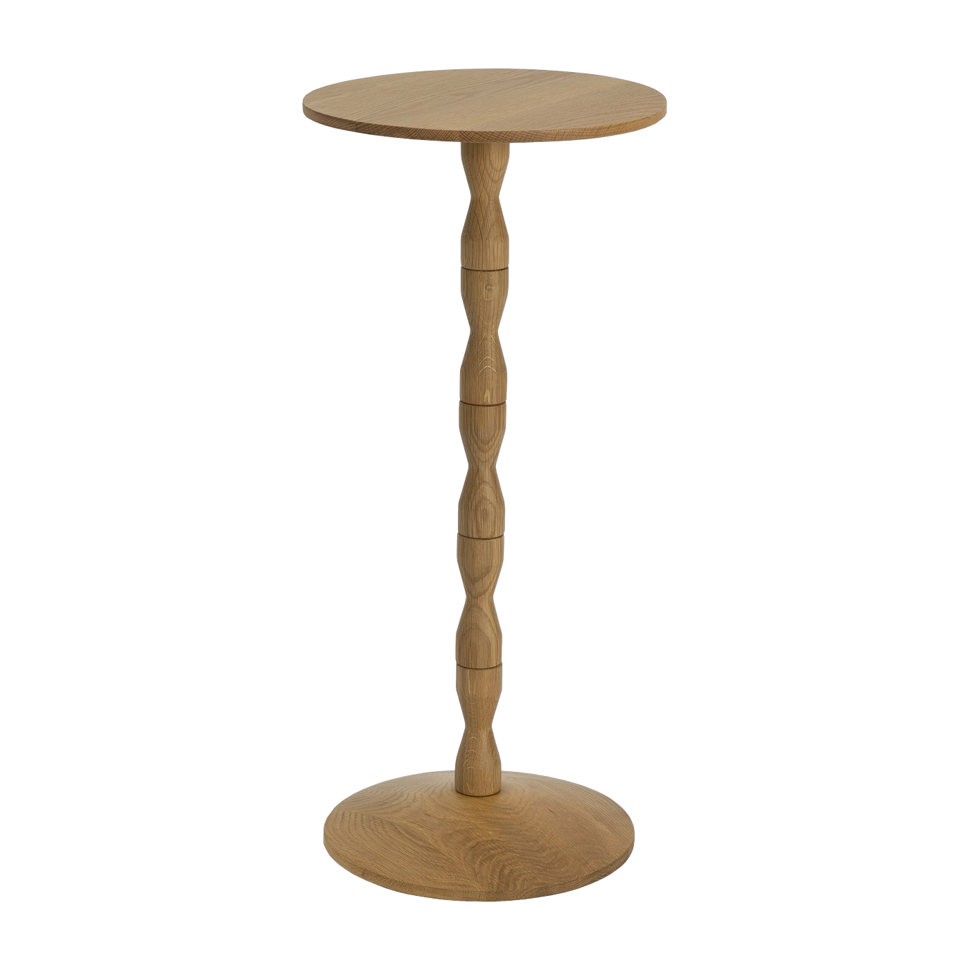 Tavolo con piedistallo in rovere naturale da 55 cm - Design House Stockholm
