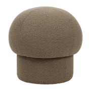 Brown recycled polyester pouffe 50 cm Uno - Design House Stockholm