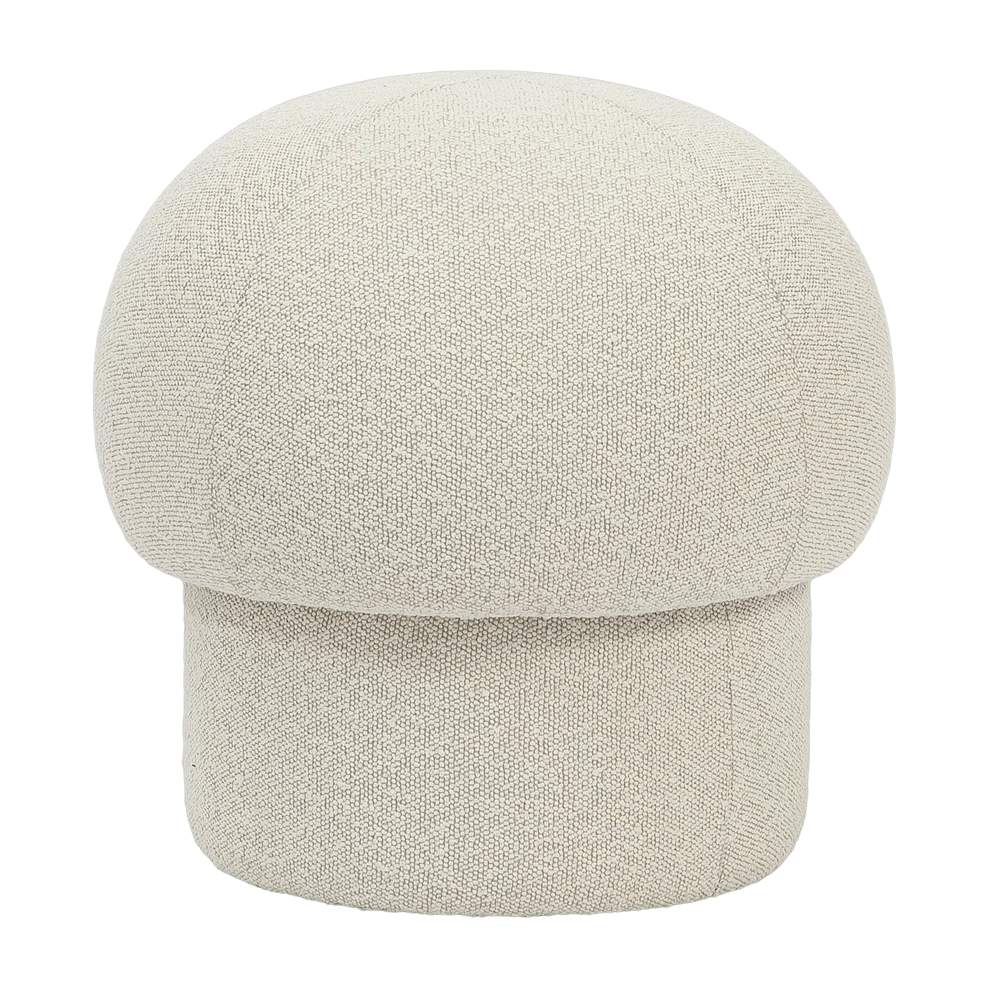 Pouf en polyester recyclé beige 50 cm Uno - Design House Stockholm