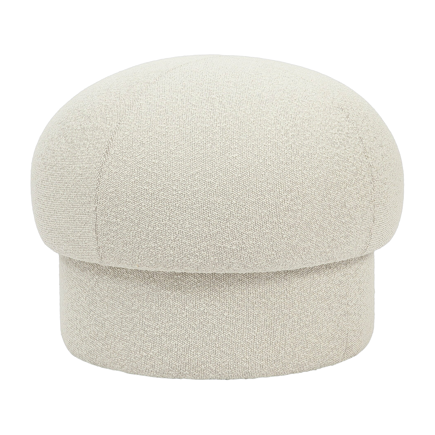 Pouf en polyester recyclé beige 65 cm Uno - Design House Stockholm