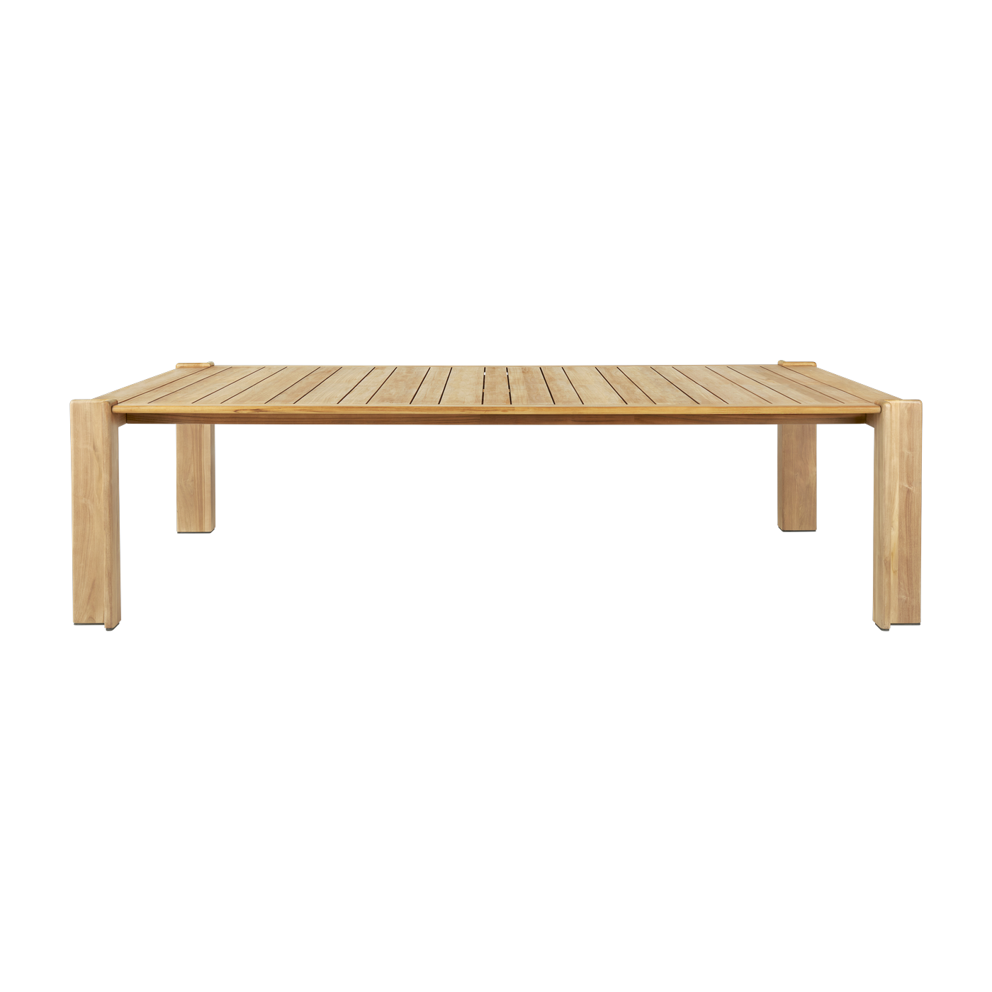 Esstisch aus natürlichem Teakholz 105 x 281 cm Atmosfera -. Gubi