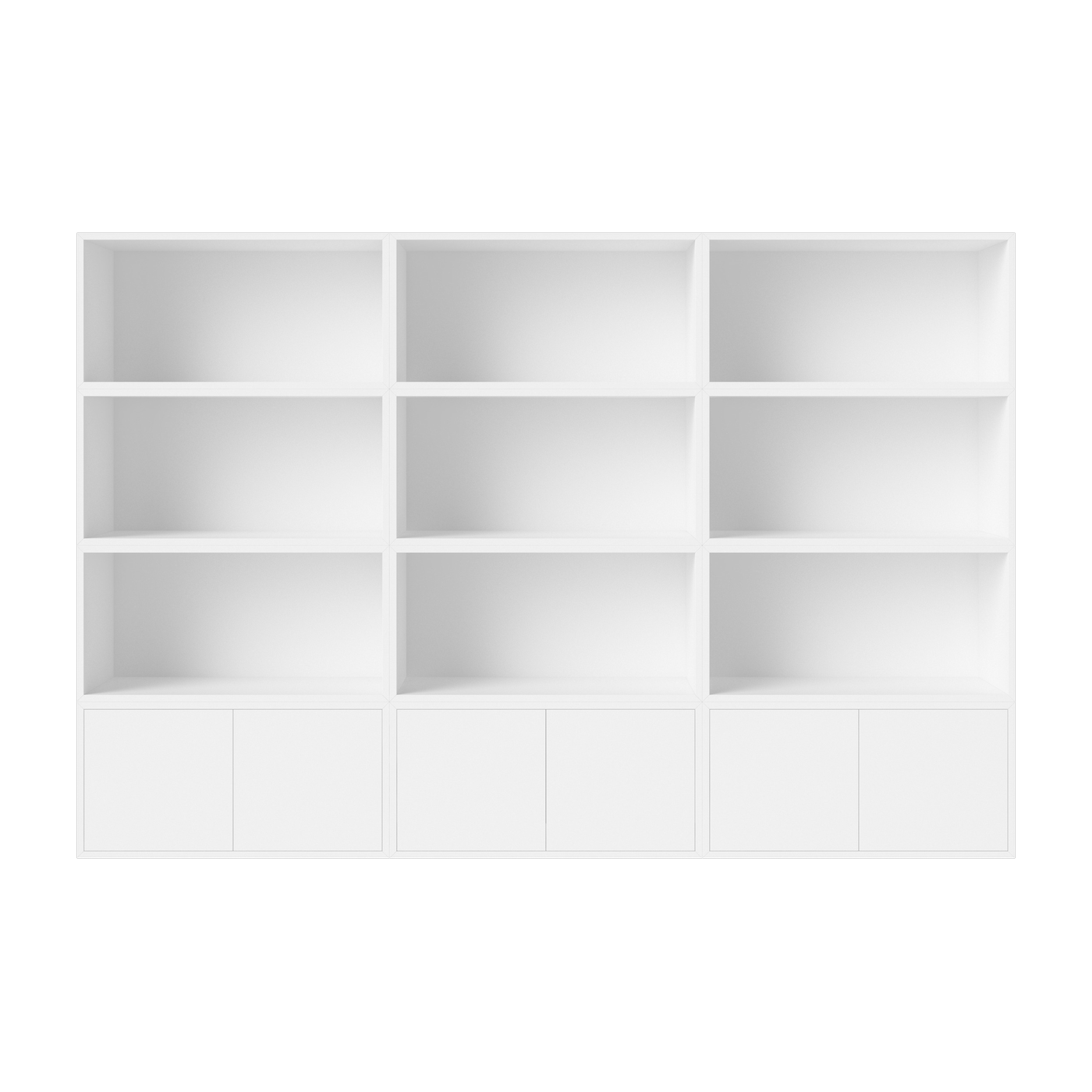 Mobile contenitore in MDF laccato bianco 210 x 140 cm Combination 17 - Bolia