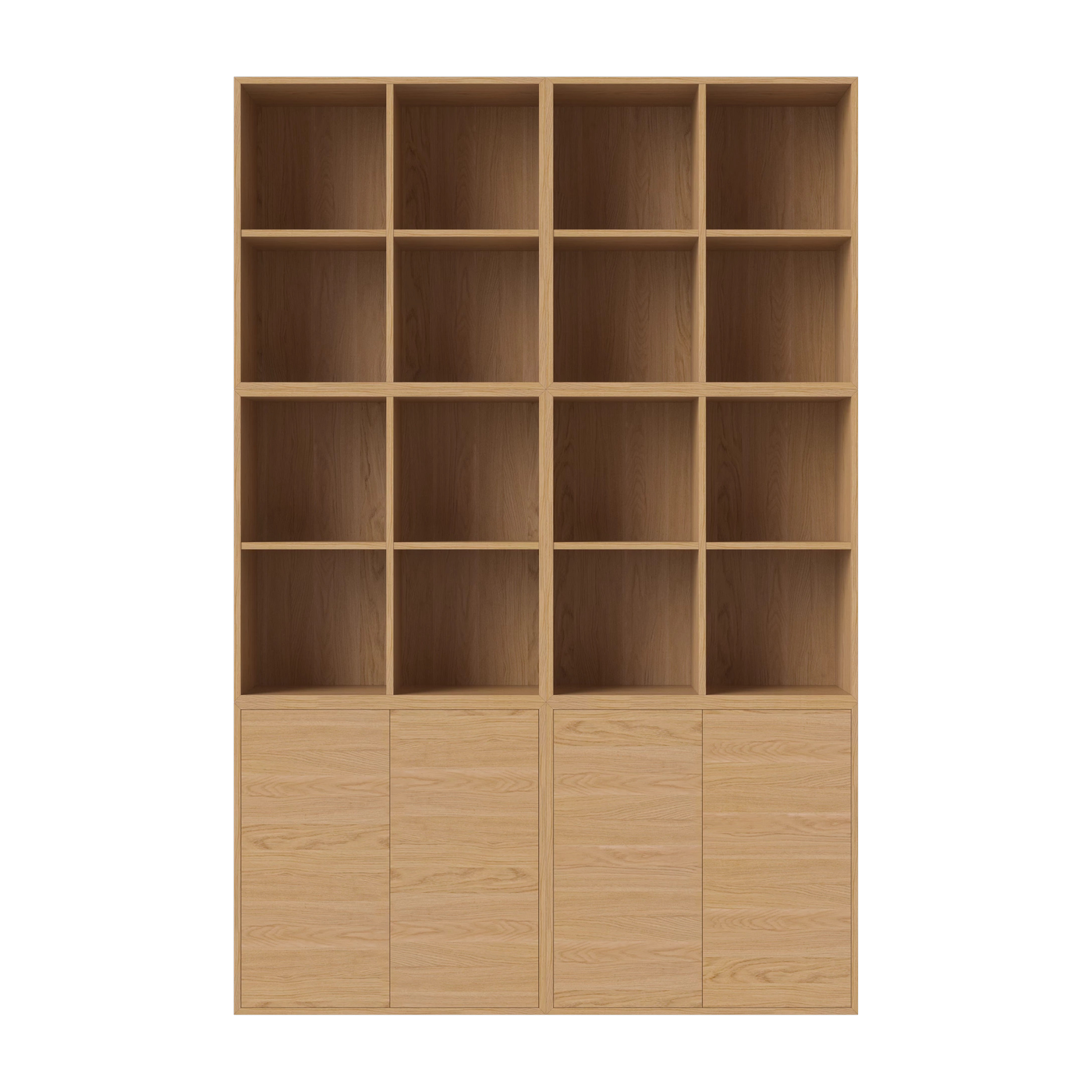 Mueble de almacenamiento de madera de roble aceitado 210 x 140 cm Combinación 09 - Bolia