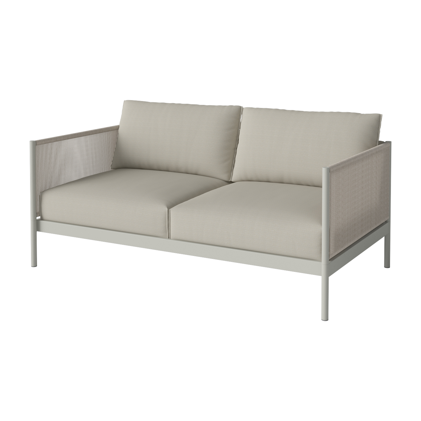 Outdoor-Sofa für 2 Personen aus sandfarbenem Olefin Track -. Bolia