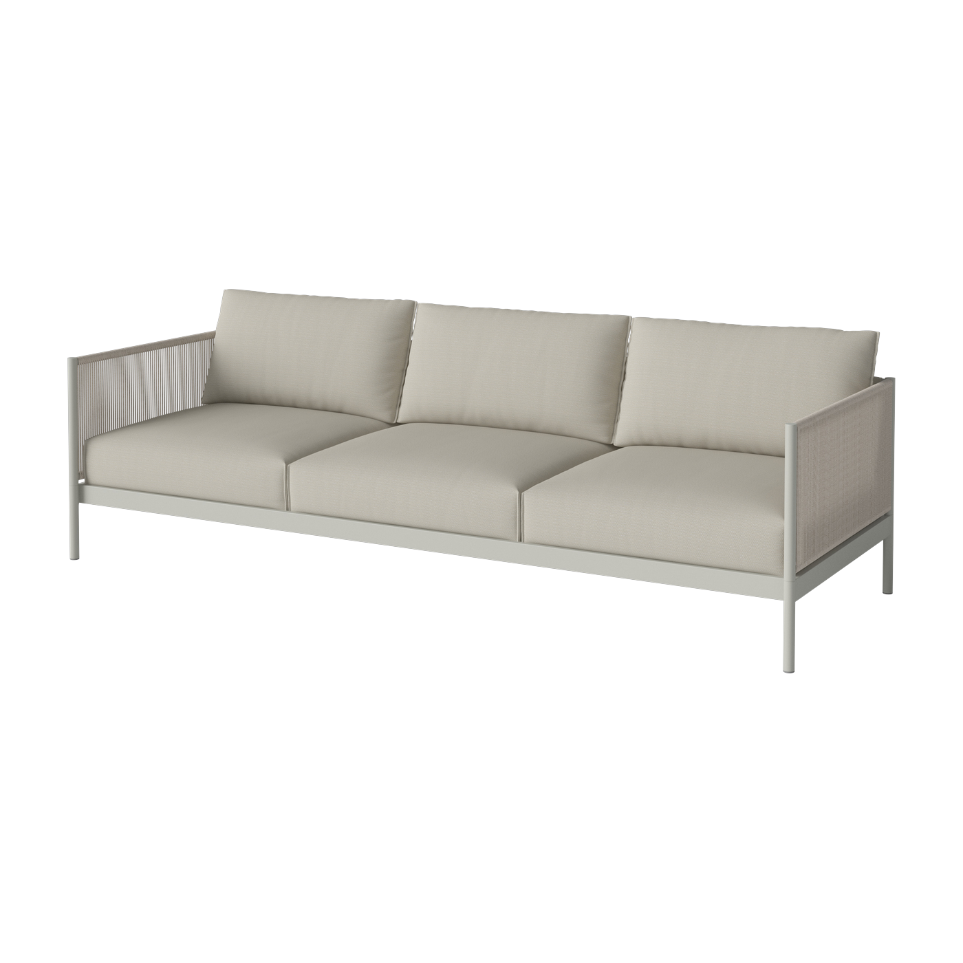 3-Sitzer Outdoor-Sofa aus sandfarbenem Olefin Track -. Bolia