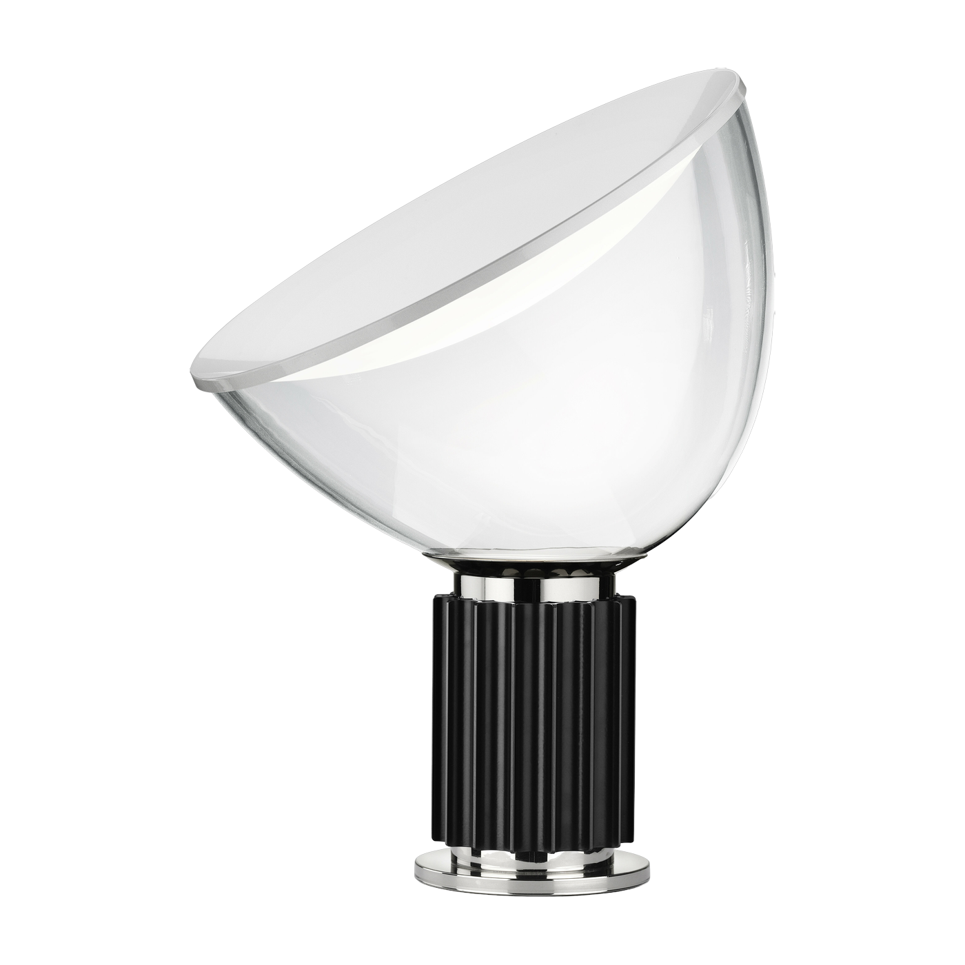 Petite lampe de table design en métal noir Taccia - Flos