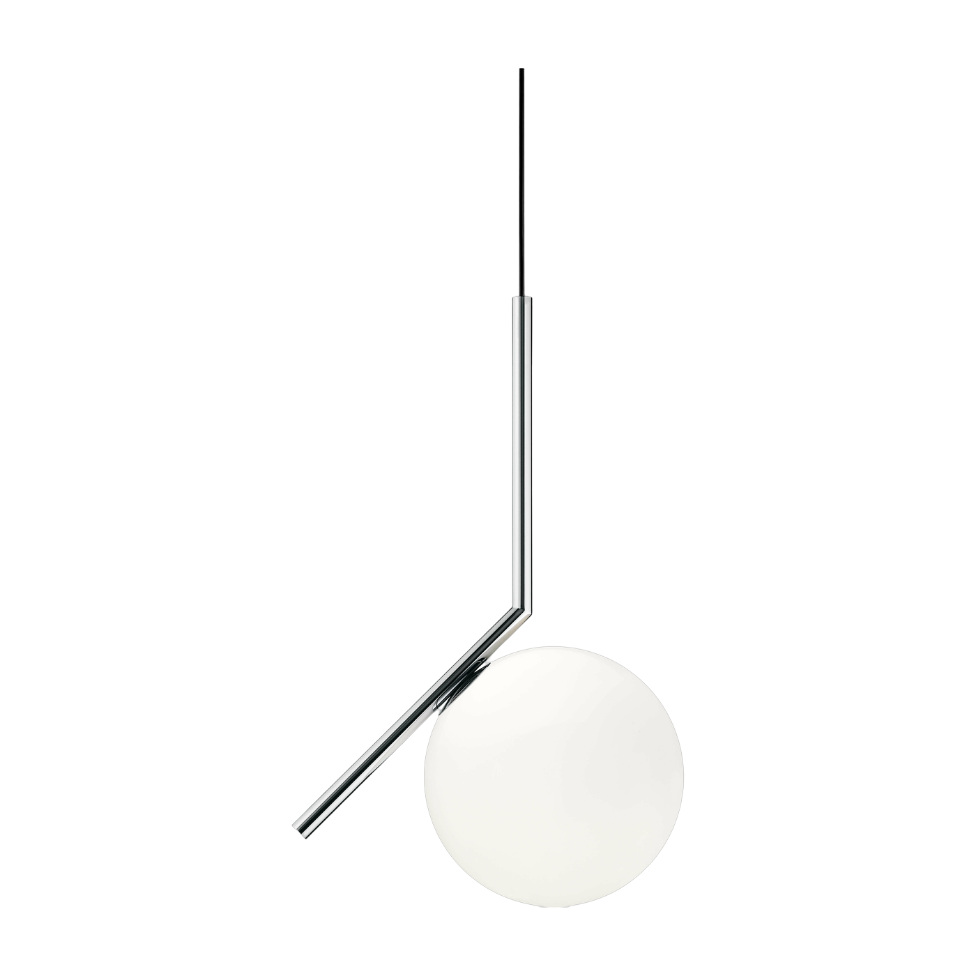 Suspension design en acier chromé 317 cm IC - Flos