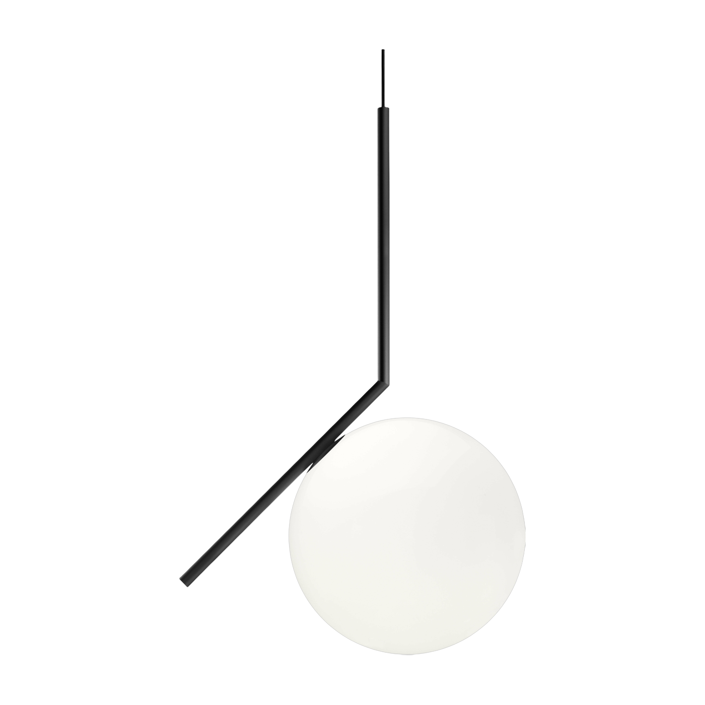 Lámpara colgante design en acero negro 340 cm IC - Flos