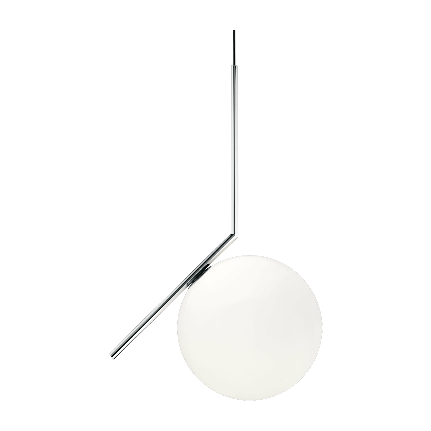 Suspension design en acier chromé 340 cm IC - Flos