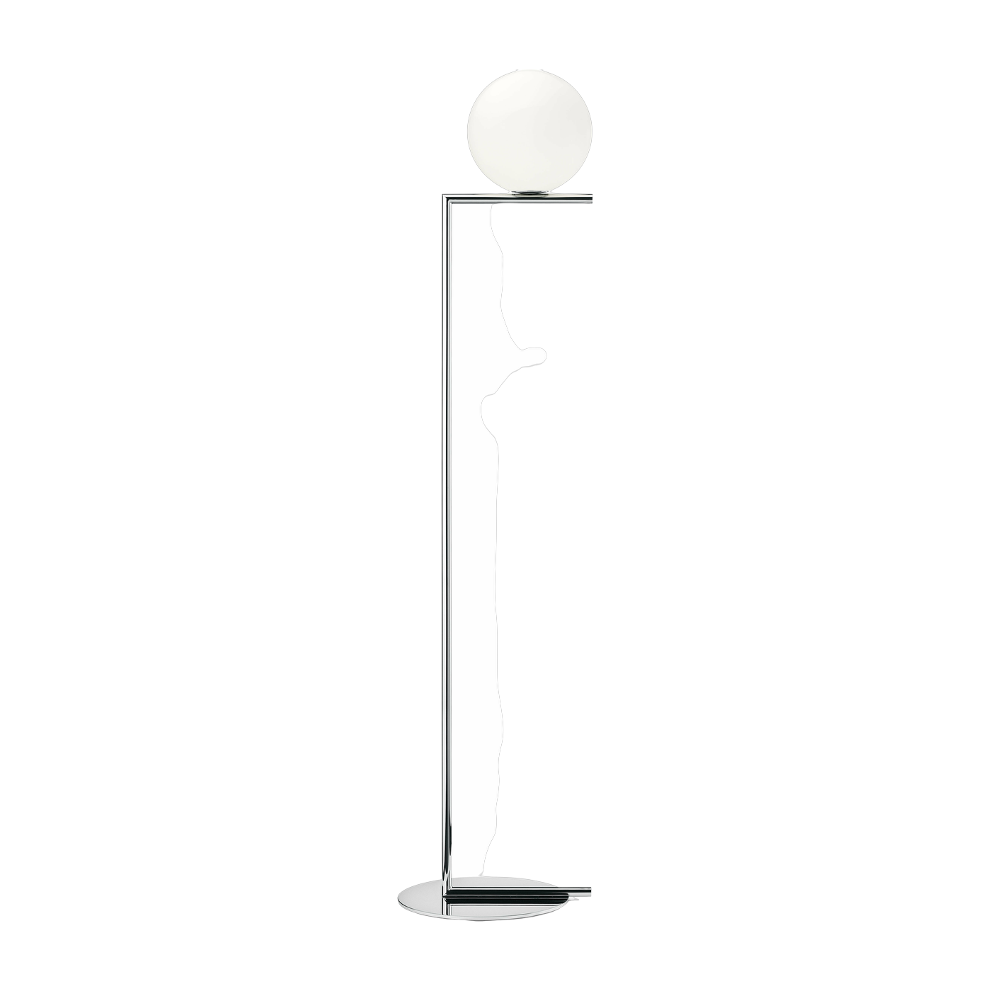Lampadaire design en acier chromé 135 cm IC - Flos