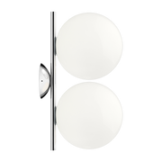 Double wall light design in chrome-plated steel 20 cm IC - Flos