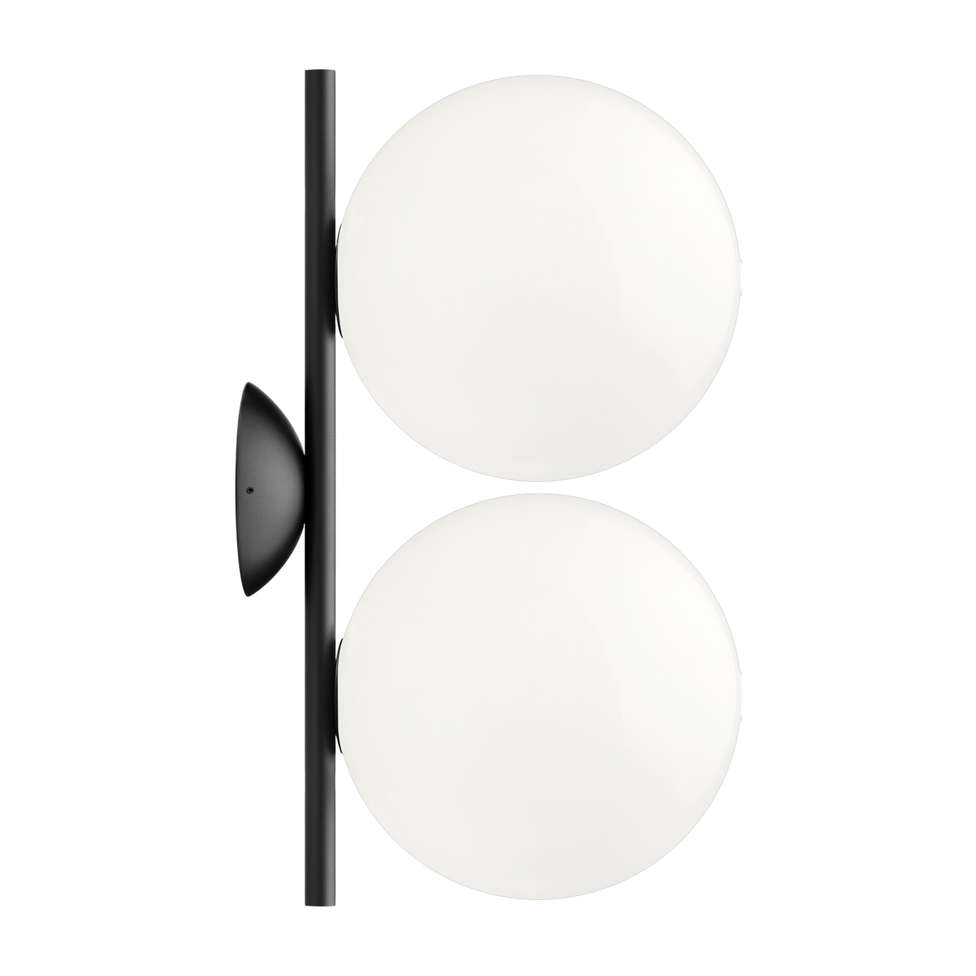 Applique double design en acier noir 20 cm IC - Flos