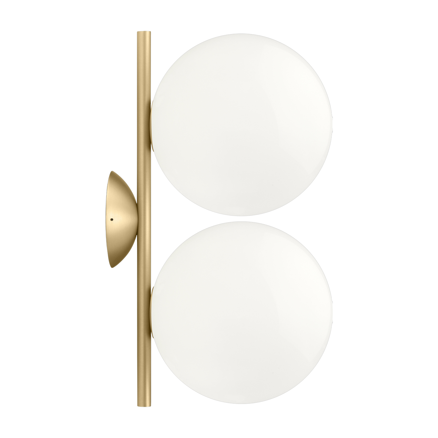 Lámpara de pared design doble en latón satinado 20 cm IC - Flos