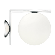 Chrome-plated steel wall light design 20 cm IC - Flos