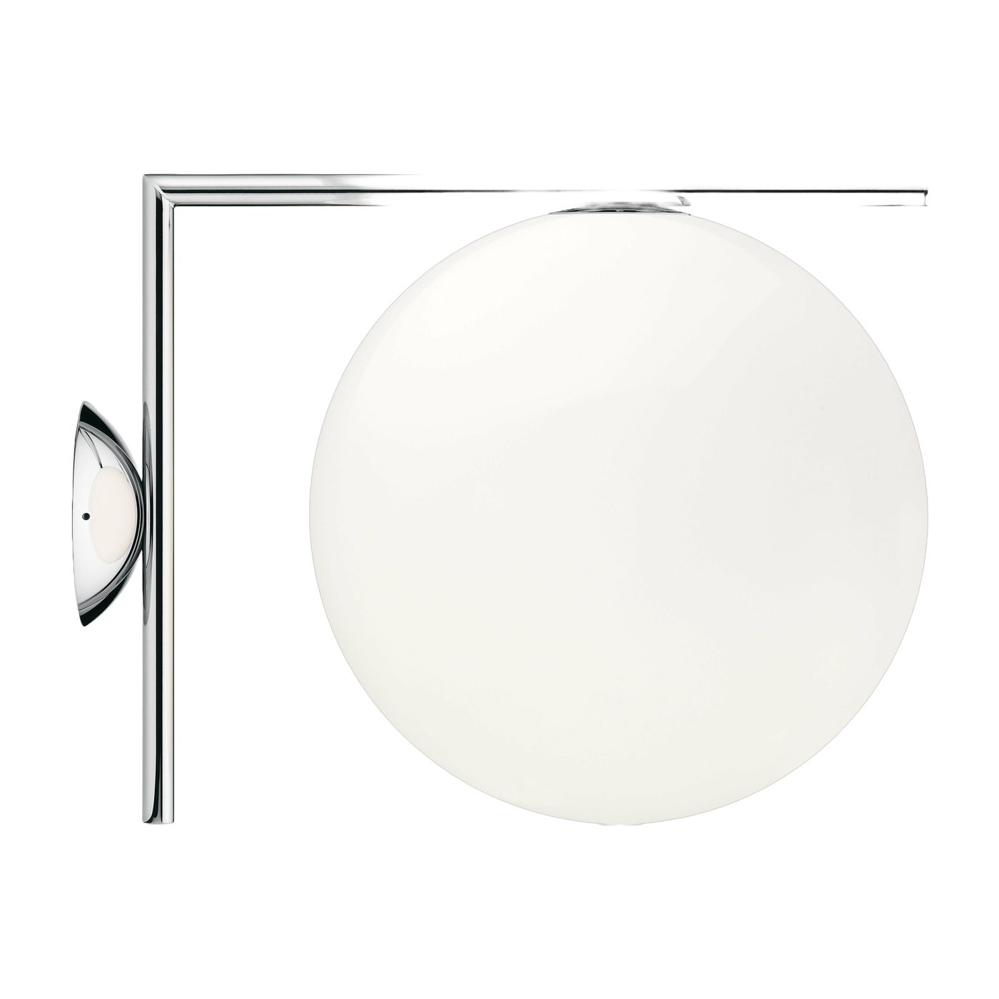 Applique design en acier chromé 30 cm IC - Flos