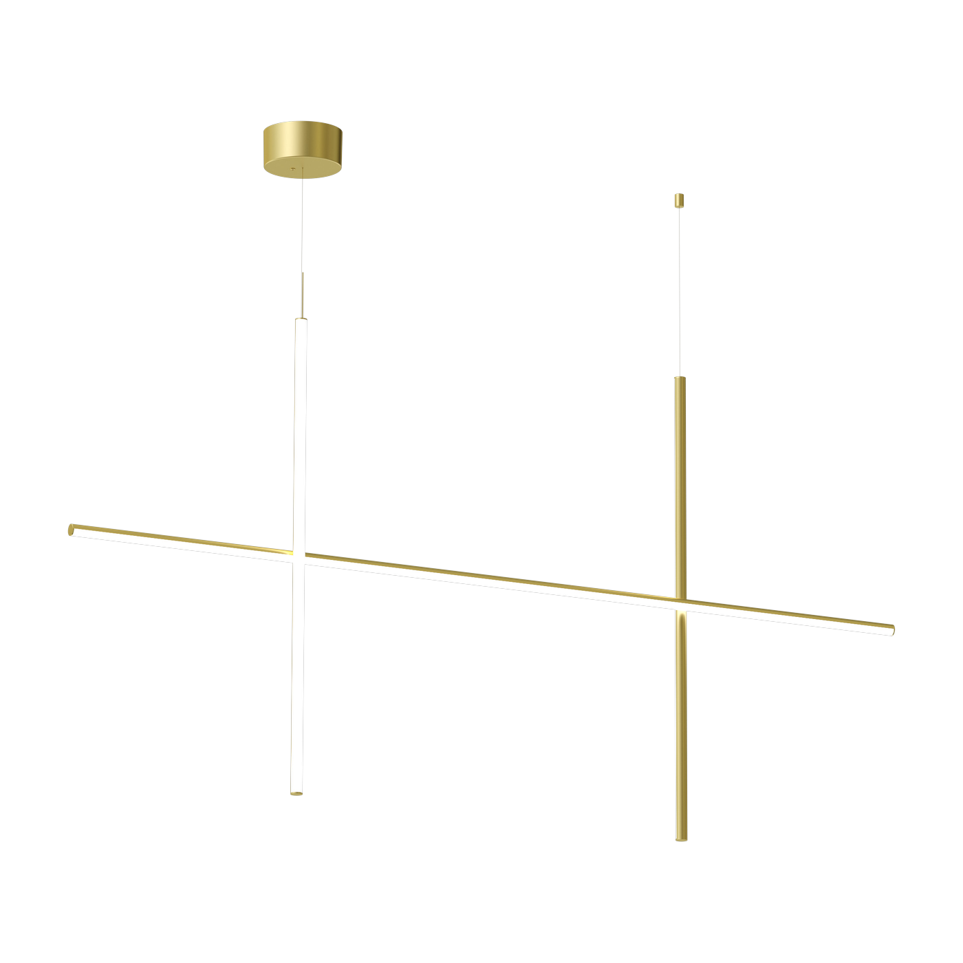 Suspension design en acier anodisé champagne s2 Coordinates - Flos