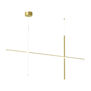 Suspension design en acier anodisé champagne s2 Coordinates - Flos