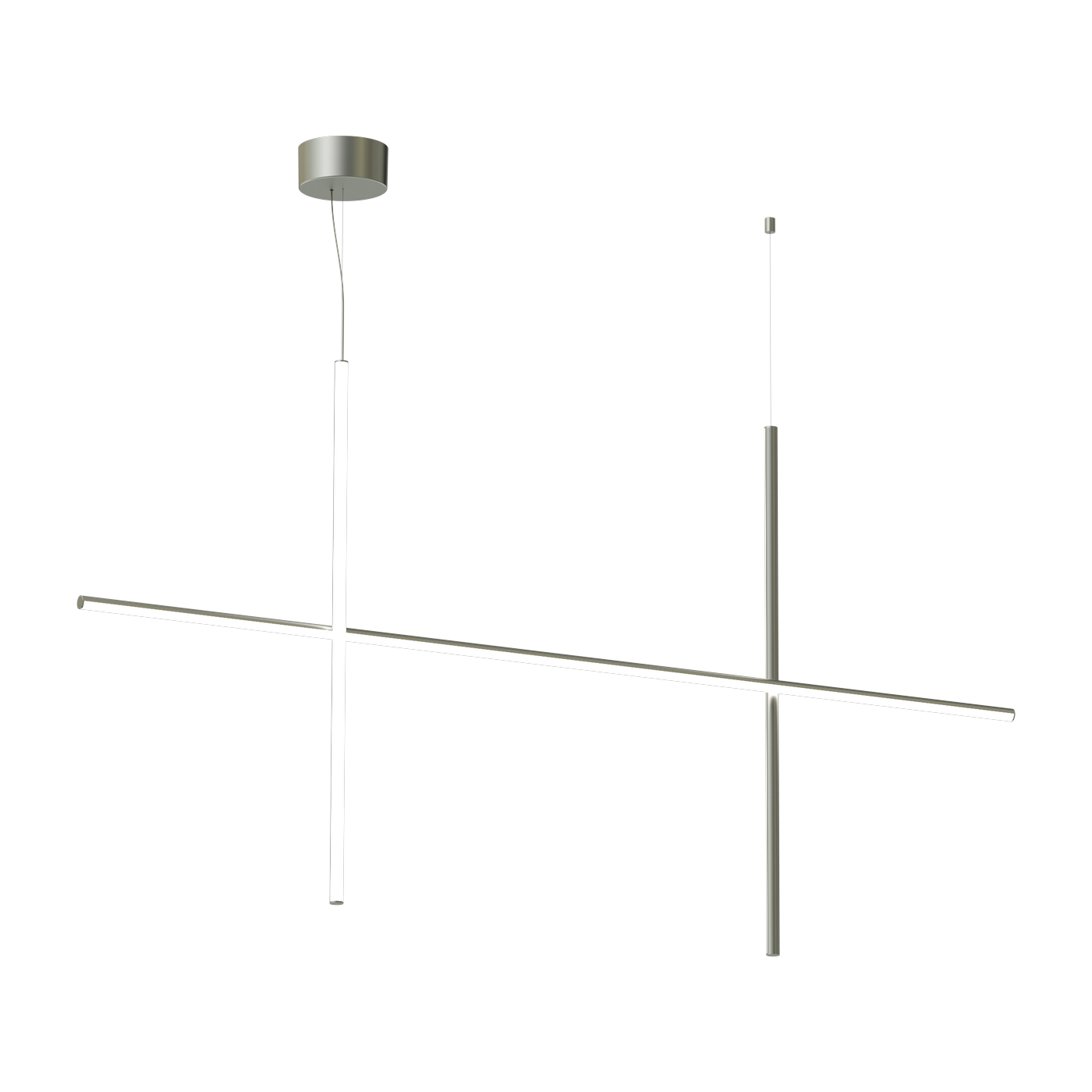 Suspension design en acier argenté s2 Coordinates - Flos